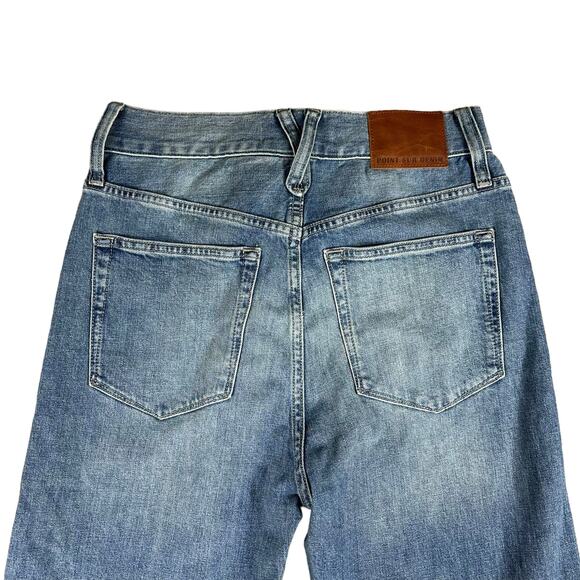POINT SUR J. Crew High Rise Slim Boy Medium Wash Denim Jeans Women's Size 25 NWT - Picture 9 of 10